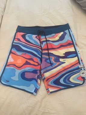 Billabong Men’s Multicolor Swirl Board Shorts